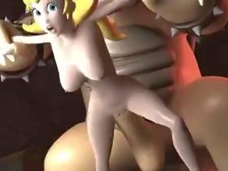 Princess Peach fucked by Bowser